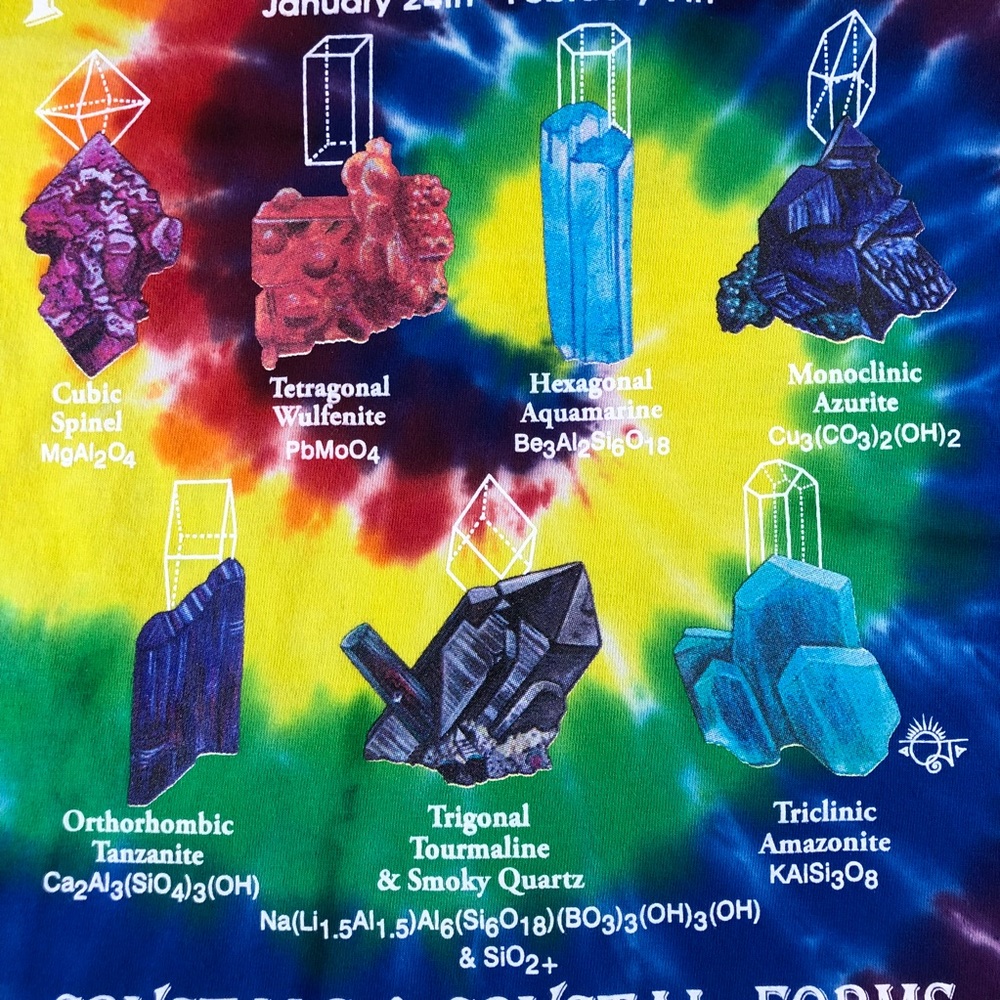 Gems Minerals Jewelry Fossil Show Tucson 2018 Tee - Picture 5 of 9